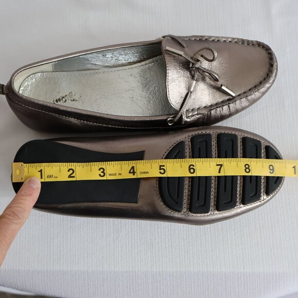 RUDSAK - Pewter Leather Loafers/Moccasins - Size 38 - 7ish - Picture 13 of 15
